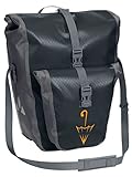 VAUDE Aqua Back Plus Single Sondermodell mit Schirmlogo Hinterradtasche Gepäckträgertasche, Black SE
