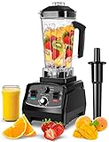 WEONESEE Hochleistungsmixer, Profi Smoothie Maker 2000W 2L, für die Küche mit, Standmixer Profi Mixer Blender mit variabler Geschwindigkeit für gefrorene Früchte, Eis, Gemüse, Shakes und Smoothies