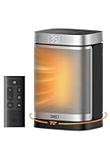 Dreo Heizlüfter Energiesparend Klein, 1500W Heizung Elektrisch mit Thermostat, 70° Oszillierend Elektroheizung, PTC Keramik Heizlüfter Leise, ECO-Modus, 12-Std-Timer, Überhitzungs- & Kippschutz