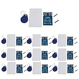 Kivvlbzeq MFRC522 RC-522 Modul + Karte 13,56 MHz RFID-IC-Karten-Set für IC Key SPI Writer Reader IC Card Proximity Modul-Set