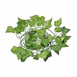 ZHIYU Künstliche hängende Weingirlande, grüner Garten, Bürowand, Hochzeit, Weihnachtsfeier, Dekoration Mein Flaschengarten (Green, One Size)