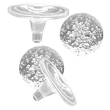 NOLITOY 2 Stück Glaskugel mit Ständer Feng Shui Kugel für Aquarium und Brunnen Robuste Konstruktion Dekorative Kugel für Herbst und Halloween 4 * 5cm