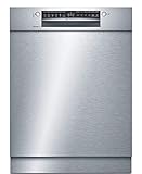 Bosch SMU4HAS48E Serie 4 Smarter Geschirrspüler Unterbau, 60 cm breit, Besteckkorb, Made in Germany, Silence Programm besonders leise, Extra Trocknen auf Knopfdruck