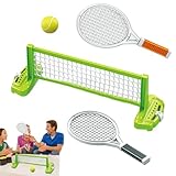 Tischtennis-Set mit Netz | Set mit Netz Bälle und Schläger | Aktivitäten für Kinder und Familien drinnen oder draußen