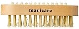 Manicare Holz-Nagelbürste, hygienisch, doppelseitige Hand-...