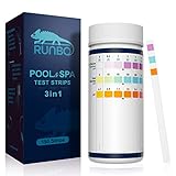 RUNBO 3-in-1 Pool-Teststreifen für Spa, 150 Stäbchen,...