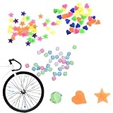 Lonwiner 6 Stück Bunte Fahrradspeichen, Speichenreflektoren Fahrrad Kinder Fahrradzubehör Speichen Fahrrad Speichen Deko Zubehör für Fahrräder