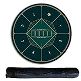 ZGHQHCDRH Pokertischunterlage, Tragbare Pokertischplatte mit Tragetasche, 8-Spieler-Spiellayoutmatte for Spielkarten, Pokerspiele(1.2 x 1.2 M)
