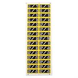 Gym Weight Stickers Quick Weight Identification with Eye Catching Fonts (5-150kg)