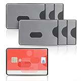 WallTrust RFID NFC Blocker Hartplastik Schutzhülle – Kartenschutzhülle für Kreditkarten Ausweis transparent