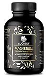 Luondu Magnesiumcitrat 375 Kapseln hochdosiert - 2250mg davon 360mg elementares Magnesium pro Tagesdosis I Magnesium Citrat Vegan ohne Zusatzstoffe hergestellt in DE