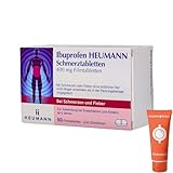 Ibuprofen Heumann Schmerztabletten Kopfschmerzen Fieber Zahnschmerzen Ibu 400 mg I Sparset mit give-away von Pharma Perle (50)