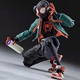 Spider Man: Into The Spider-Verse Miles Morales Sentinel SV Super Heroes 15 cm/6 Zoll Gelenke, bewegliche Actionfigur, sammelbares Modell, Ornamente, Spielzeug, Geburtstagsgeschenk