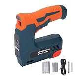 ViaGasaFamido Schnurloser Elektrischer Tacker, 2-in-1-Bradnagler mit USB-C-Ladegerät, 2000-mAh-, 2000 Nägel für Polsterarbeiten, Holzarbeiten, Heim-DIY-Projekte