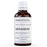 Geraniumöl - 100% naturrein - ätherisches Öl - wesentlich. - Glasflasche (50ml)