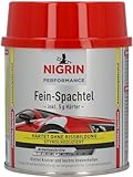 NIGRIN Performance Fein-Spachtel, härtet ohne Rissbildung, glättet Kratzer und Unebenheiten, 245 g inkl. 5 g Härter