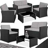 tectake® Lounge Gartenmöbel Set Poly Rattan für den...