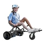 MEELRYD Hoverboard Sitz, mit Sitz verstellbarer, Sitzscooter für 6,5-10 Zoll 2 Wheel Balancing, Ergonomischer Sitzs, bis 100 kg, Hoverboard Kart Erwachsene und Kinder Sitzs