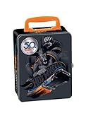 Theo Klein 2881 Hot Wheels Sammelkoffer I Metallkoffer für bis zu 50 Autos I Praktische Unterteilungen I Maße: 37,5 cm x 26 cm x 8,5 cm I Spielzeug für Kinder ab 3 Jahren, Dunkelgrau