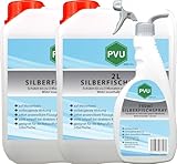 PVU Silberfischspray 4,75 Liter | Silberfische effektiv bekämpfen | Mittel gegen Silberfische auf Wasserbasis | gegen Silberfische | Alternative zu Silberfisch Gel | Silberfischfalle