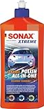 SONAX XTREME Ceramic Polish All-in-One (500 ml) Fahrzeugpolitur beseitigt Verkratzungen auf vermatteten, verwitterten und ungepflegten Lacken / Art-Nr. 02472000