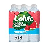 Volvic Touch Zero Wassermelonengeschmack – Erfrischungsgetränk aus natürlichem Mineralwasser Volvic mit Wassermelonengeschmack – Ohne Zucker, künstliche Süßstoffe –6 x 1,5 l