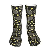 Farbe Tennisschläger Unisex Casual Socken Für Männer Frauen 16 In Crew Socken Sportsocken, Schwarz , One size