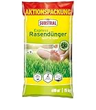 Substral Express Rasendünger Sport & Spiel 15 kg – Schnelle Düngewirkung für kräftigen, strapazierfähigen Rasen in nur 7 Tagen – Ideal für Streuwagen & Robotermäher – Reich an Stickstoff & Kalium