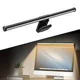 LEUTED Monitor Lampe LED, USB Bildschirmlampe mit Touch Control, Laptop Lampe Monitor Light Bar mit Einstellbarer Helligkeit und Farbtemperatur, Schreibtischlampe warmweißes Licht für Büro Hause