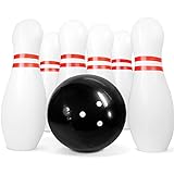 Novelty Place Riesiger aufblasbarer Bowling für Kinder, 14 Zoll (35,6 cm), mit sechs Stecknadeln von 22 Zoll