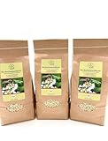 Bio-Buchweizenkörner 3x1000 g, glutenfrei, schonend geschält ohne Wärmezufuhr, in Oberbayern/Deutschland angebaut, keimfähig, vegan, vegetarisch