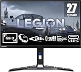 Lenovo Legion Y27h-30 | 27' QHD Gaming Monitor | 2560x1440 | 180Hz | 400 nits | 0,5ms Reaktionszeit | HDMI | DisplayPort | AMD FreeSync | schwarz