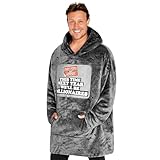 Only Fools and Horses Decke Hoodie für Männer und Jugendliche - Gemütlicher übergroßer Fleece Hoodie Einheitsgröße - Geschenke für Männer Grau, grau, Einheitsgröße