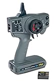 Carson 500500105 Reflex Wheel X1 2.4G grau - KIT kompatibel, Modellbau, Zubehör, Empfänger, RC Funke, 2 4 GHz Fernsteuerung