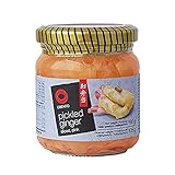 Obento Sliced Pickled Ginger Pink (Eingelegter Ingwer Pink in Scheiben), 190 g (1er Pack)