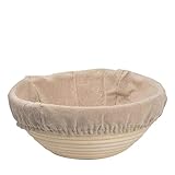 Gärkorb Brot Rattan-Brot-Probekorb, ovaler Rattan-Weidenteig-Gärungskorb for Sauerteigbrot(Round 13X6)