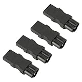 C16-auf-C13-Steckeradapter, 2500 W, 4 Stück IEC320 C16 auf IEC320 C13-Stromanschluss, 10 A, 250 V, Hitzebeständiges PVC-Gehäuse für PDU-Chassis