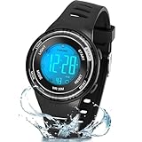 Edillas 7 Farben Kinderuhr Junge Mädchen,Armbanduhr Kinder Digitaluhr mit wasserdichte Schulanfang Geschenke für Kinder Sports Outdoor Uhr