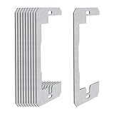 YUPEIUKLI 10 Stück Aluminium-Wandplatten-Abstandshalter, Metall-Steckdosen-Unterlegscheiben, Steckdosen-Nivellierplatten zum Nivellieren von Steckdosen und Kästen