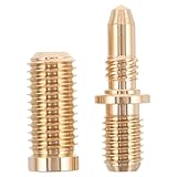 Kisangel Billardqueue Verlängerungsschrauben Messing Satz Aerodynamische Zylinderform Universell Kompatibel Zubehör für Pool Queue Stabilität und Präzise Kontrolle