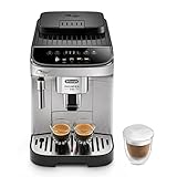 De'Longhi Magnifica Evo ECAM 292.33.SB Kaffeevollautomat mit Milchaufschäumdüse, 5 Direktwahltasten für Espresso, Kaffee und Kaffeespezialitäten, intuitives Bedienfeld, 2Tassen-Funktion,Silber/Schwarz