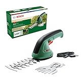 Bosch Gartenschere EasyShear (integrierter 3,6 V Akku, Akkulaufzeit: 40 min, Messerlänge: 12 cm (Strauch) / 8 cm (Gras), im Karton)