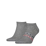 Tommy Hilfiger Herren Sneaker Socken, Grau, 43/46 (2er Pack)