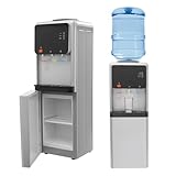 Wasserspender, 500W Water Dispenser mit Heiz- und Kühlfunktionen, Trinkwasserspender für Hause Büro Schlafzimmer Wohnzimmer, 5L+2L Wasser Spender Automat, 30.5 * 31 * 96cm