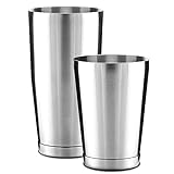 Tsadeer Premium Cocktail Shaker Set-Piece Pro Boston Shaker Set Martini Getränk Rührer Ungewichtet aus Edelstahl 304