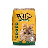 Katzenstreu Holzpellets 15kg 23l - Holzstreu für Eine Effektive Geruchs und Feuchtigkeitskontrolle - Öko 100% Kieferholz - Kompostierbar - Katzenstreu Holz für Katzen mit Allergischen Reaktionen