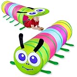 Fantasievoller Spieltunnel für Kinder ab 1 2 3 Jahr,Vielseitiger Krabbeltunnel,auch als Agility Tunnel für Haustiere wie Hunde und Kaninchen,Perfekt für Innen- und Außenbereiche