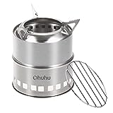 Hobo Kocher Camping Outdoor Ofen, holzofen stove aus Edelstahl mit Tragetasche für BBQ Picknick Wandern Reisen