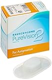 Bausch + Lomb PureVision2 for Astigmatism Monatslinsen, torische Kontaktlinsen, weich, 6 Stück BC 8.9 mm / DIA 14.5 / CYL -0.75 / Achse 80 / -4.75 Dioptrien