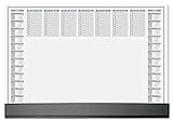 SIGEL HO365 Papier-Schreibtischunterlage mit Schutzleiste, 2-Jahres-Kalender 2023 2024, ca. DIN A2 , 40 Blatt, Schreibunterlage in nachhaltiger Verpackung